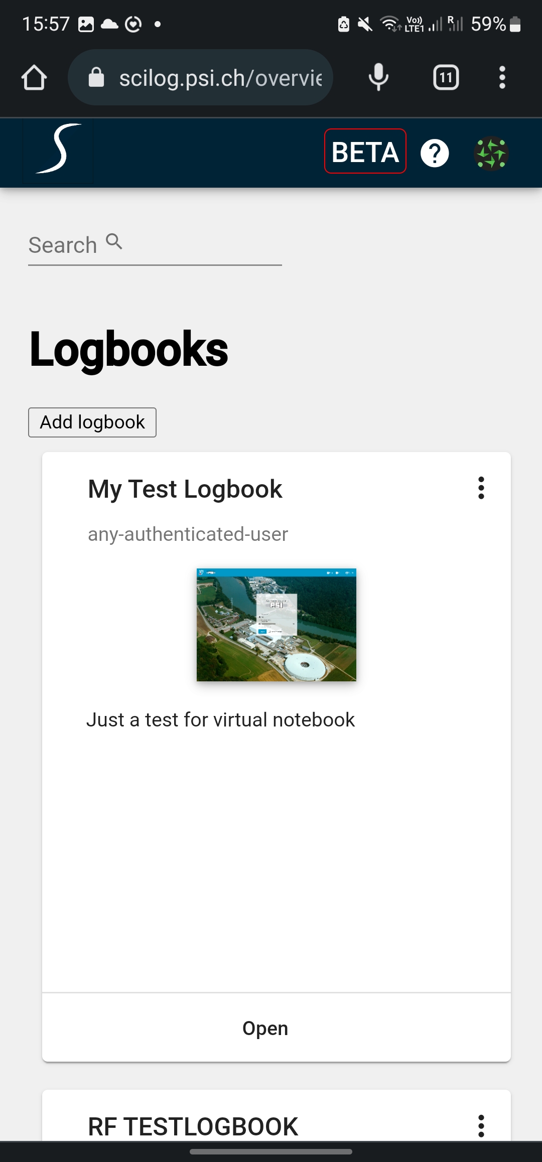 Logbook Dashboard